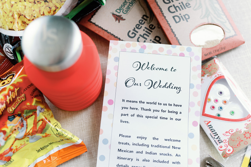 wedding welcome bags with personal touches